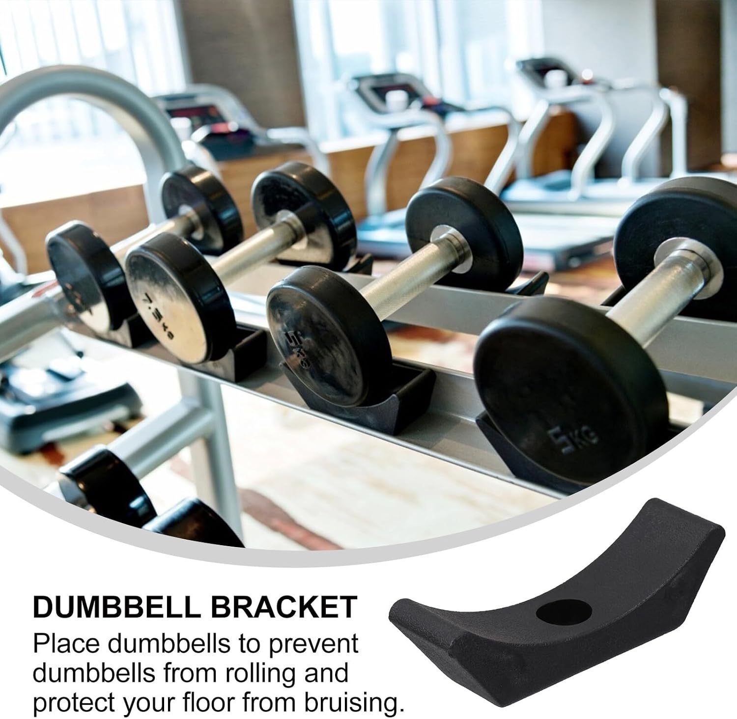 PRETYZOOM 5 Pcs Dumbbell Storage Rack Compact Holder for Home Gym Portable Lightweight Weight Organizer Prevents Rolling Practical Fitness Equipment Accessory image 3