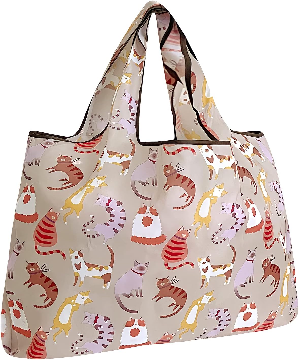 allydrew Large Foldable Tote Nylon Reusable Grocery Bags