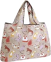 Vista 14 de allydrew Large Foldable Tote Nylon Reusable Grocery Bags