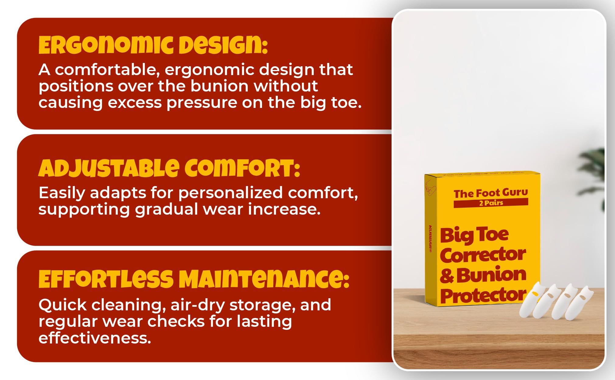 The Foot Guru - Corrector y protector de juanetes suave