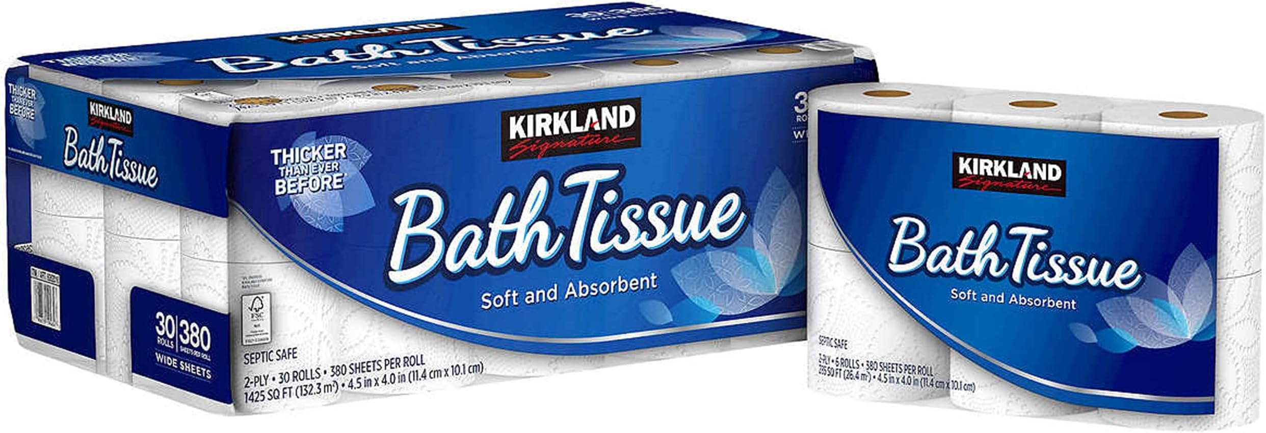 Amazon.com: Kirkland Signature 2-Ply Bath Tissue, 30 Rolls : Health ...