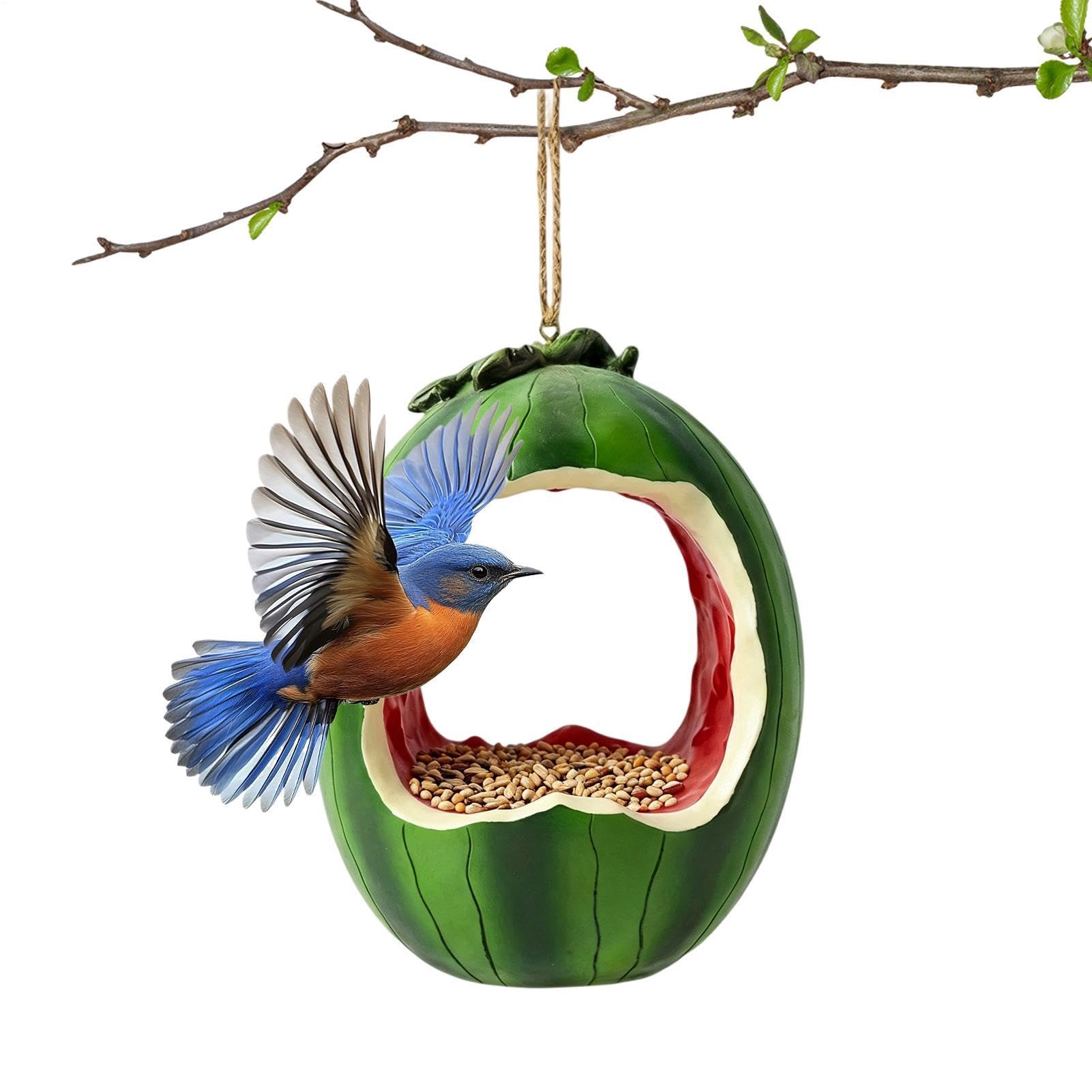 Mangiatoia per uccelli selvatici da appendere a forma di frutta grande decorazione per finestre tazze | Mangiatoie per uccelli all'aperto per giardino Finestra Casa Deck Yard Backyard Terra