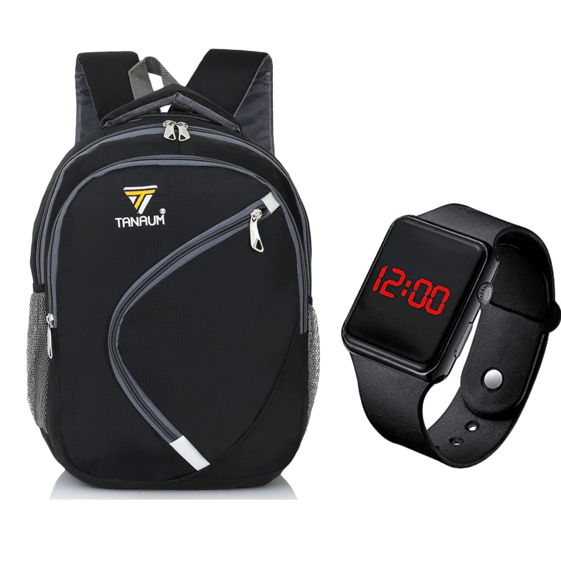 See full amazon price history chart for MEDIUM 30 L Laptop Backpack Travel Backpack Durable FitUpto15.6"Laptop stylish fashion new model school/college/office/casual bags use all age boy’s/girl’s/men & women with digital watch (BLACK) MEDIUM 30 L Laptop Backpack Travel Backpack Durable FitUpto15.6"Laptop stylish fashion new model school/college/office/casual bags use all age boy’s/girl’s/men & women with digital watch (BLACK) (B0BLHZVPM6) Amazon Price History, Amazon Price Tracker