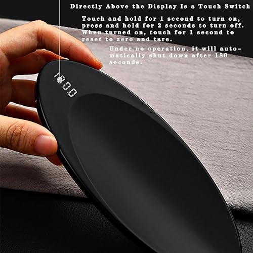 Miniatura 4 de Báscula digital de gramos, escala de té de 17.64 oz0.00 oz para té suelto, color negro, mini báscula digital de bolsillo para joyería, báscula