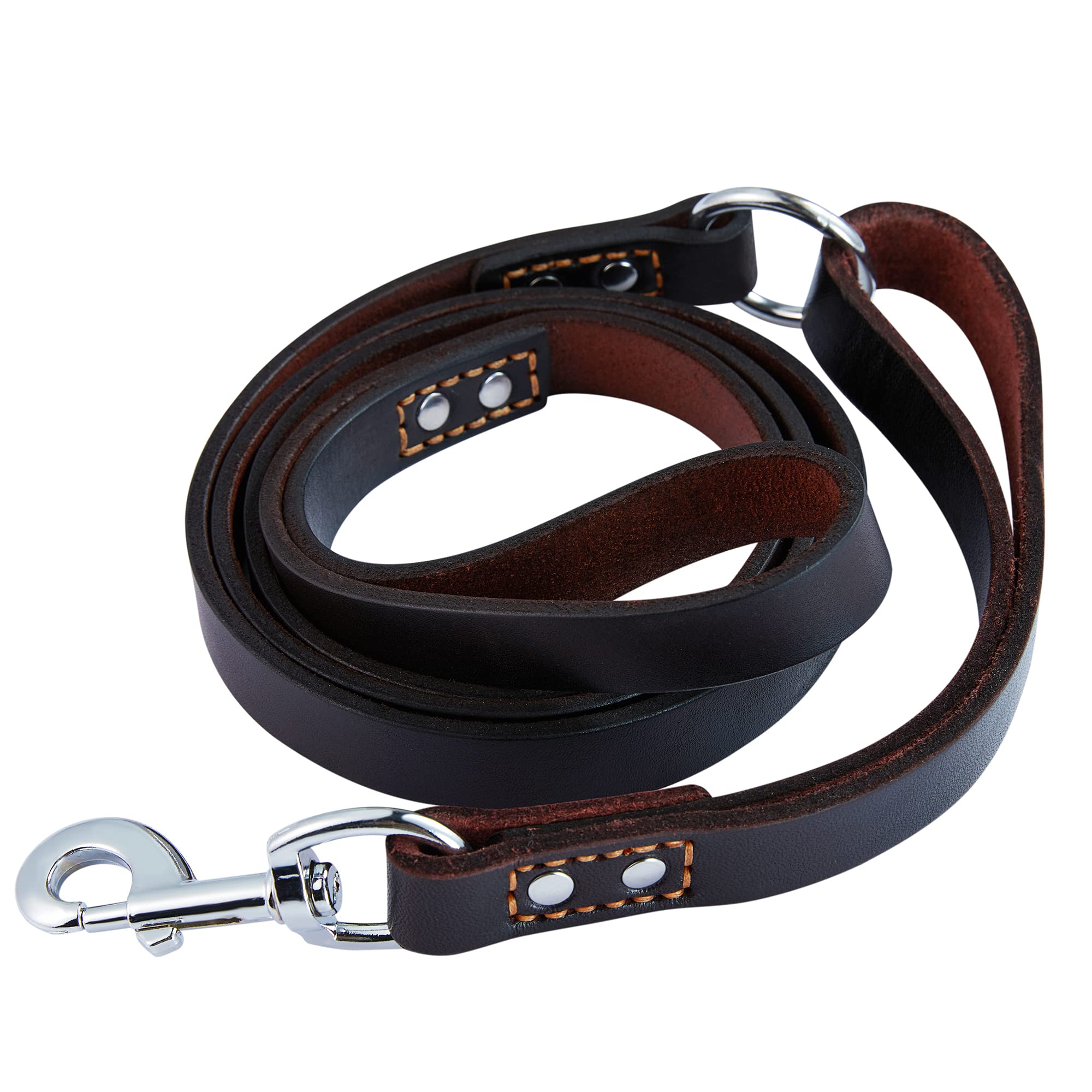 DAIHAQIKO Genuine Leather Dog Leash