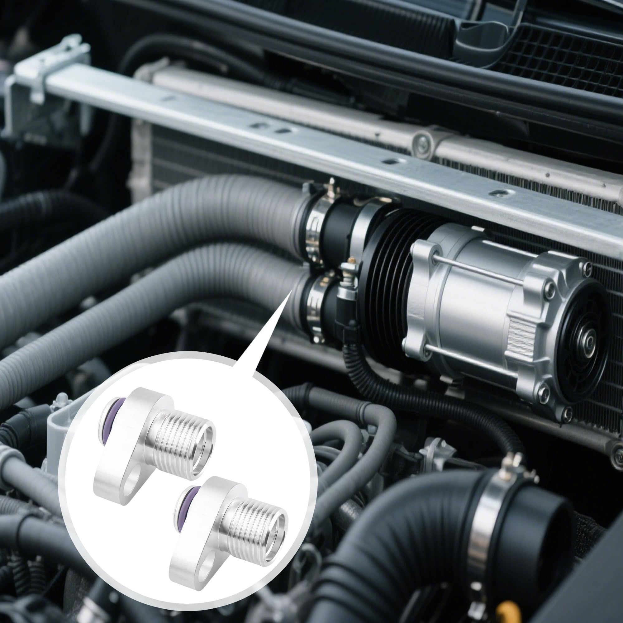 Car Ac Adapter Fittings AC Lines Compressor Drier Condenser Radiator ...