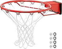 Silverback Standard Breakaway Basketball Rim with Nylon Net - Fits NXT, SBX & Goaliath GoTek Portable Hoops