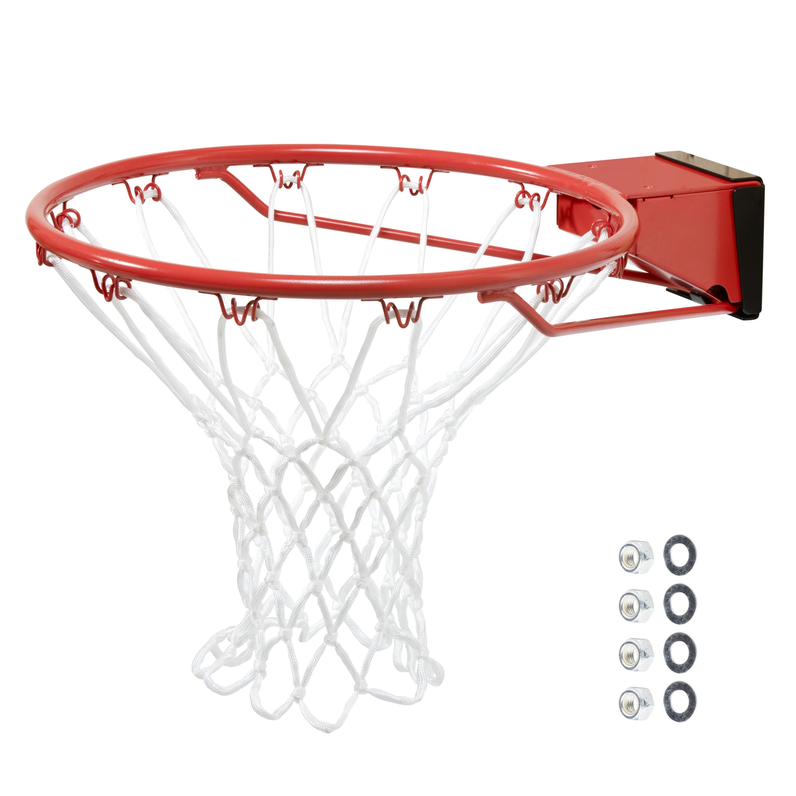Silverback Standard Breakaway Rim with Nylon Net Compatible and Goaliath Portable Basketball Hoops