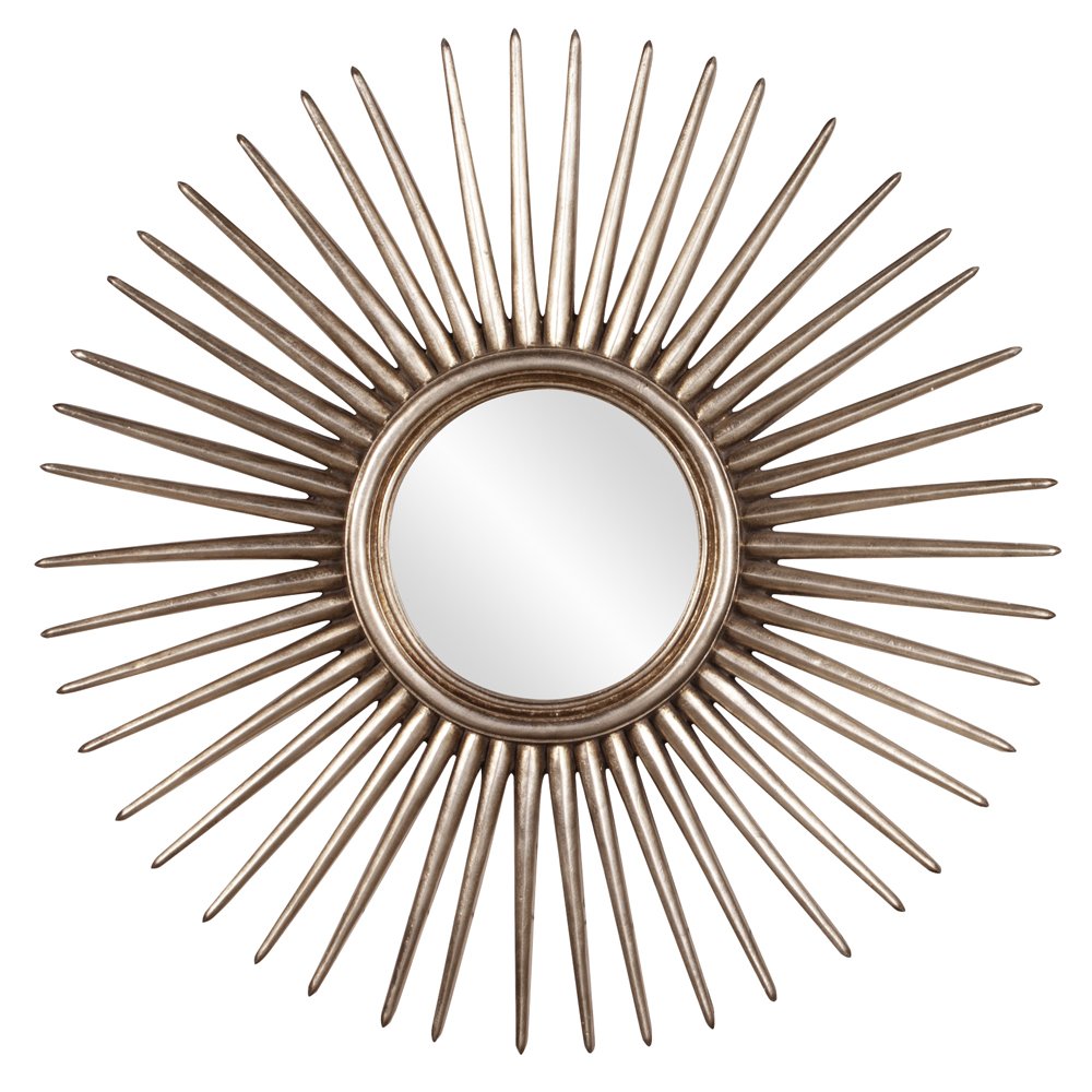 Howard Elliott84004 Cascade Starburst Mirror, Silver Leaf