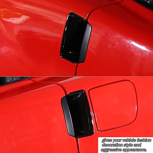 Miniatura 7 de Lcojicep Cubierta decorativa de ABS para manija de puerta, compatible con Corvette C6 2005-2013, protector para manija de puerta exterior,
