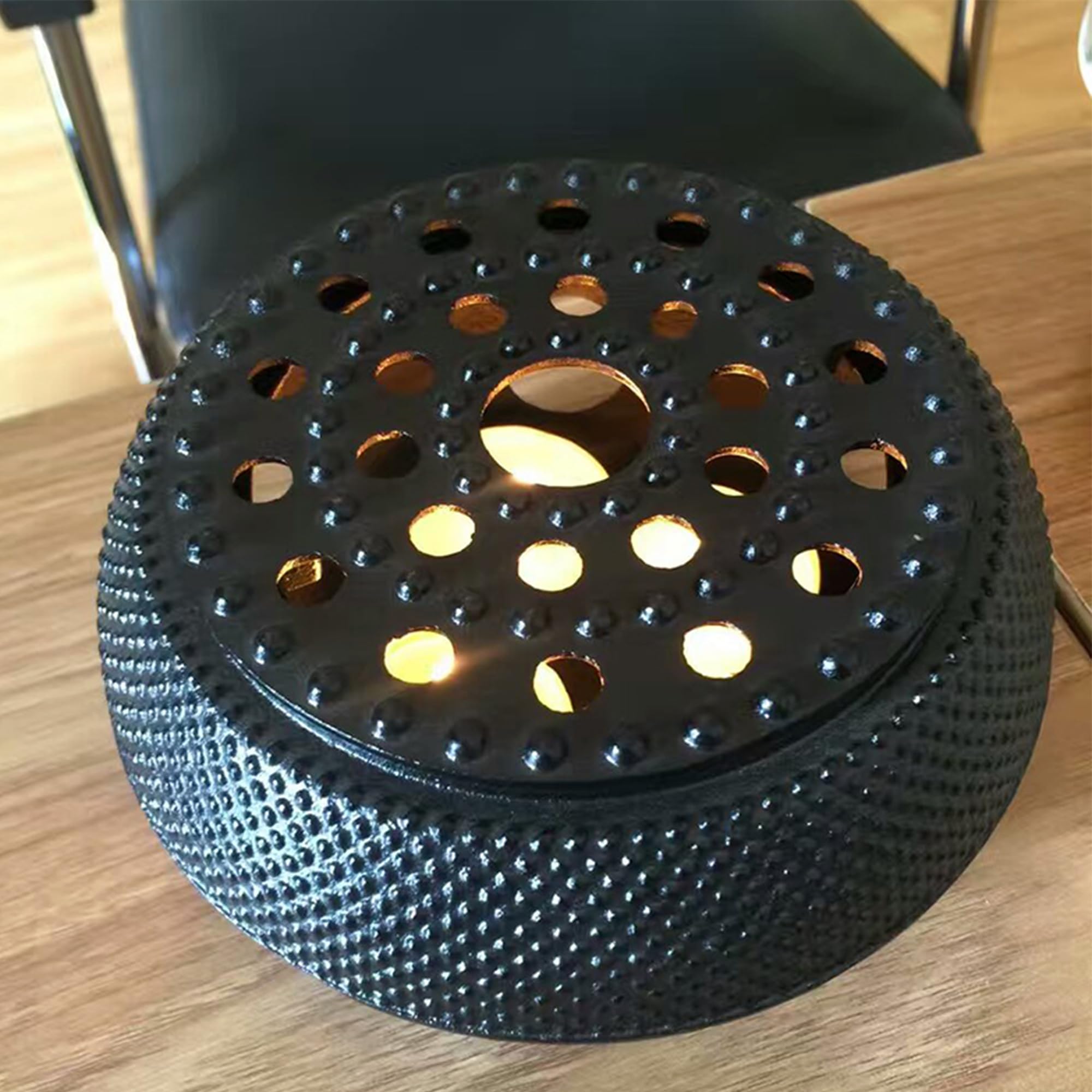 Juego de tetera de hierro fundido con calentador de hierro fundido, juego de tetera japonesa Tetsubin con tazas, tetera de hierro fundido con infusor de acero inoxidable e interior esmaltado (juego de