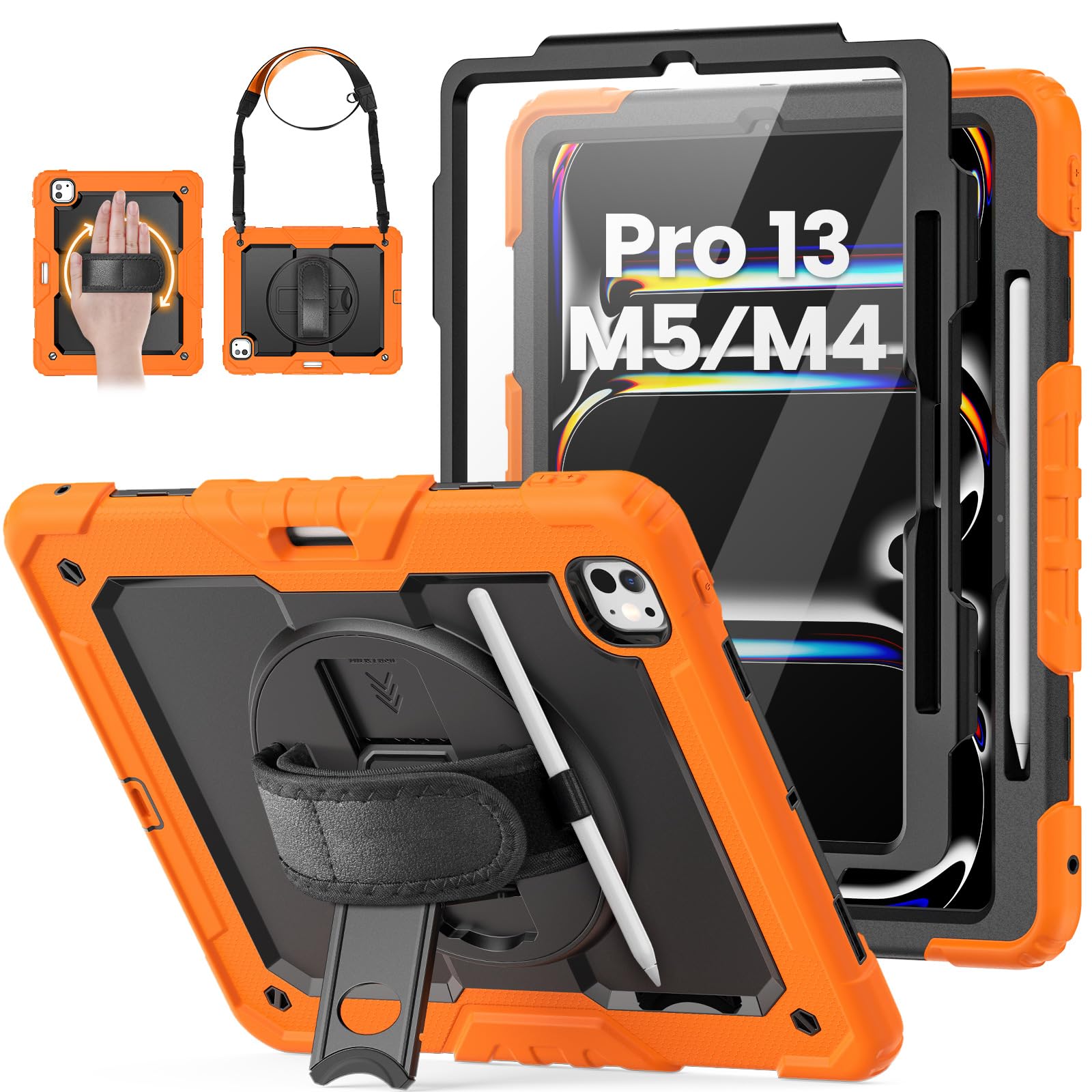 HXCASEAC for iPad Pro 13 Inch Case (M5/M4) 2025/2024, Shockproof