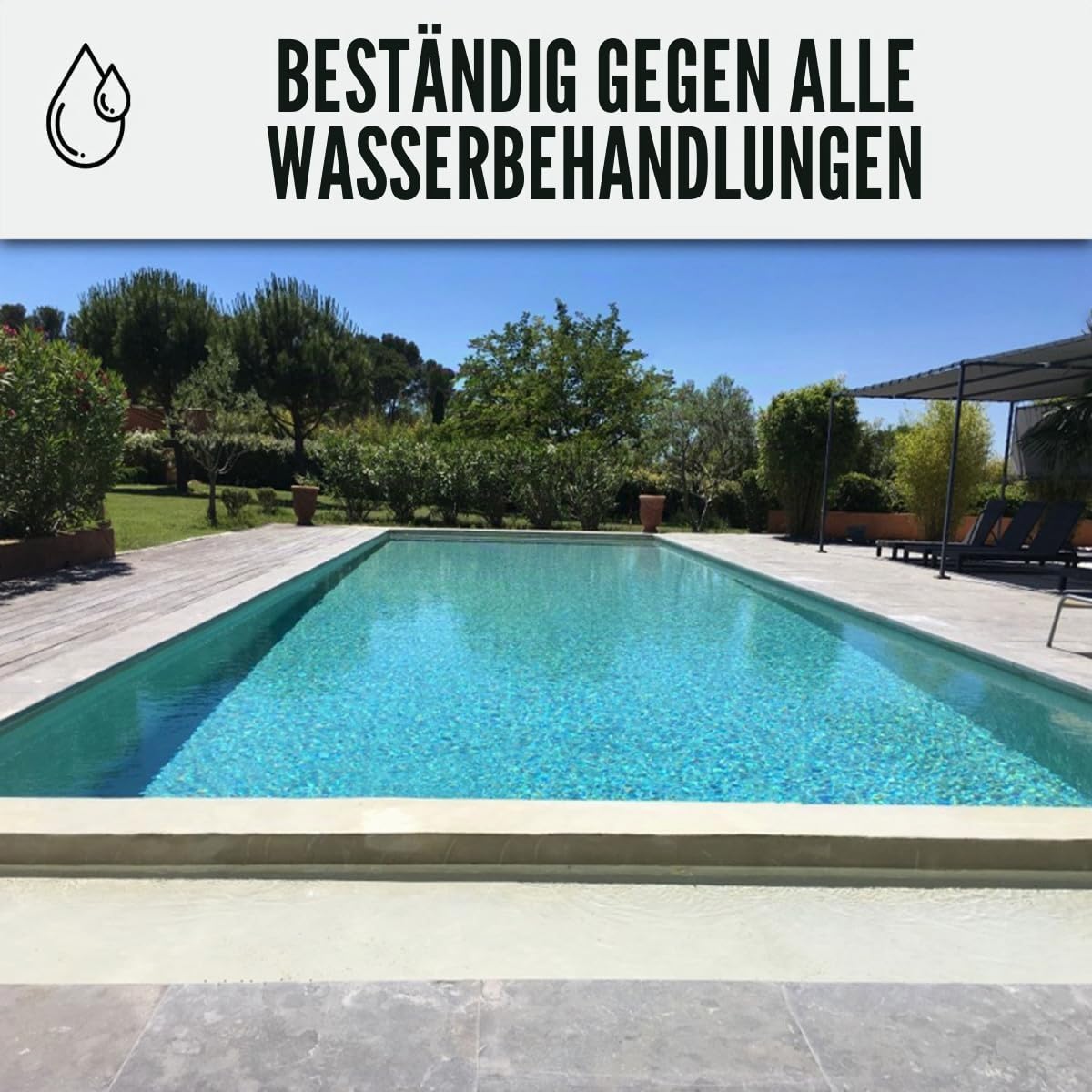 Wasserabweisender Dichtputz für Pools und Becken: ARCACIM POOL Grau - 25 kg