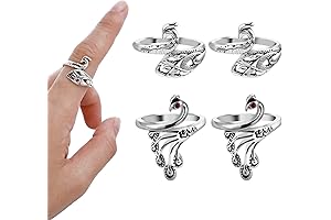 Adjustable Peacock Open Thimble For Crochet Tension Ring