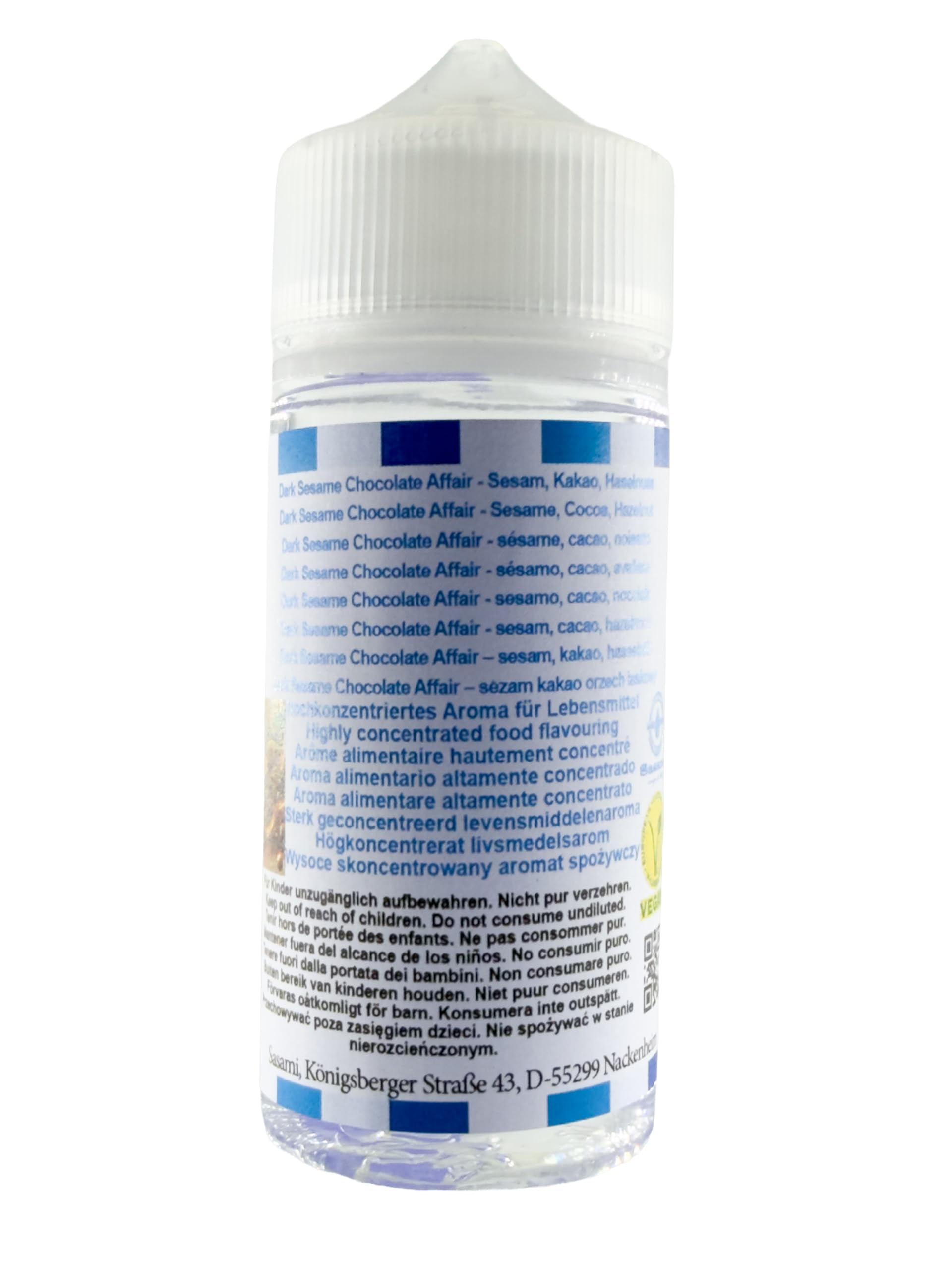 Dark Sesame Chocolate Affair – sezam kakao orzech laskowy aromat koncentrat – Wegański – Sasami – 100ml