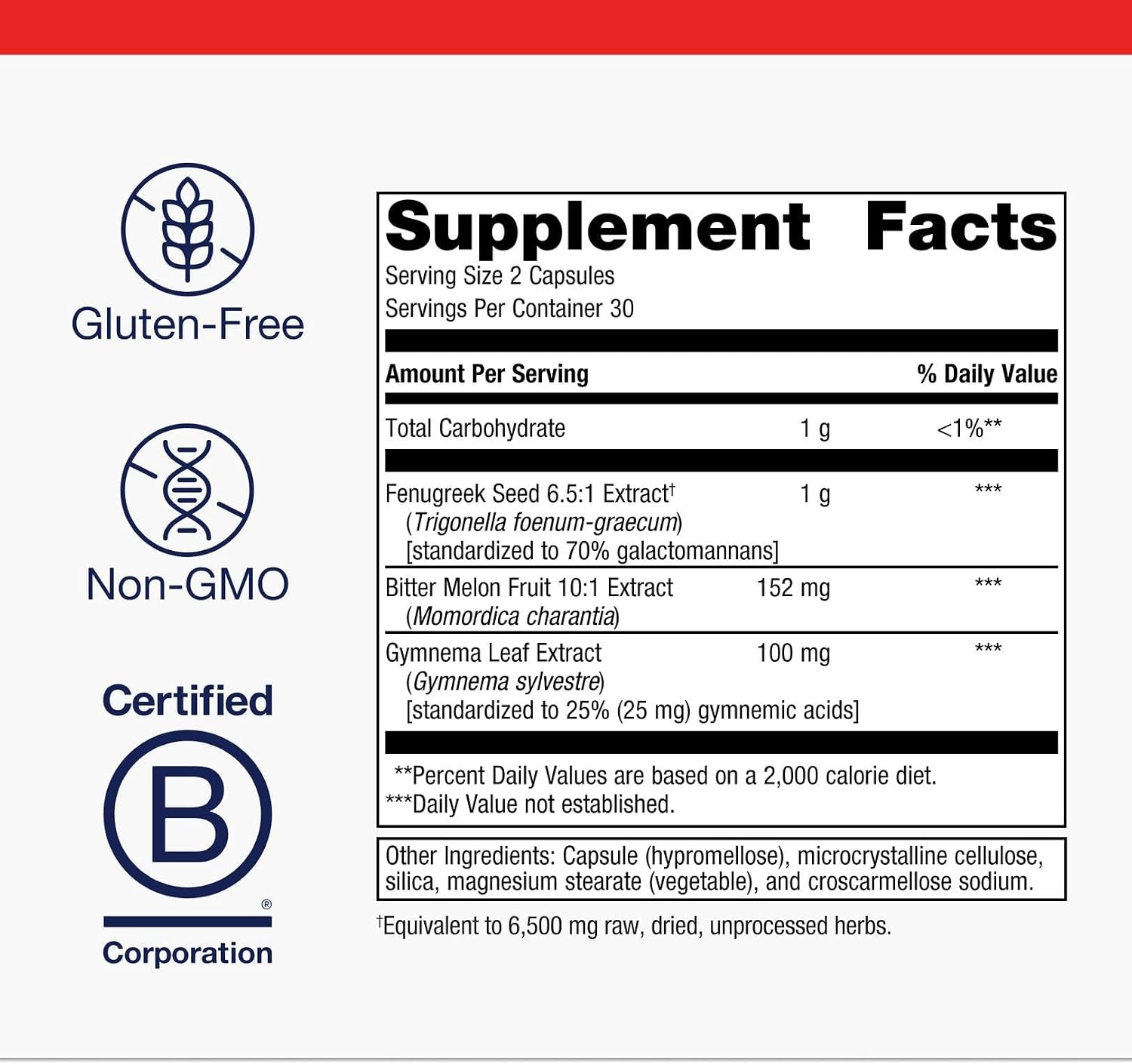 Metagenics Fenugreek Plus - Supports Healthy Metabolism* - Vegetarian Herbal Support - with Bitter Melon & Gymnema Extract - Non-GMO & Gluten-Free - 60 Capsules