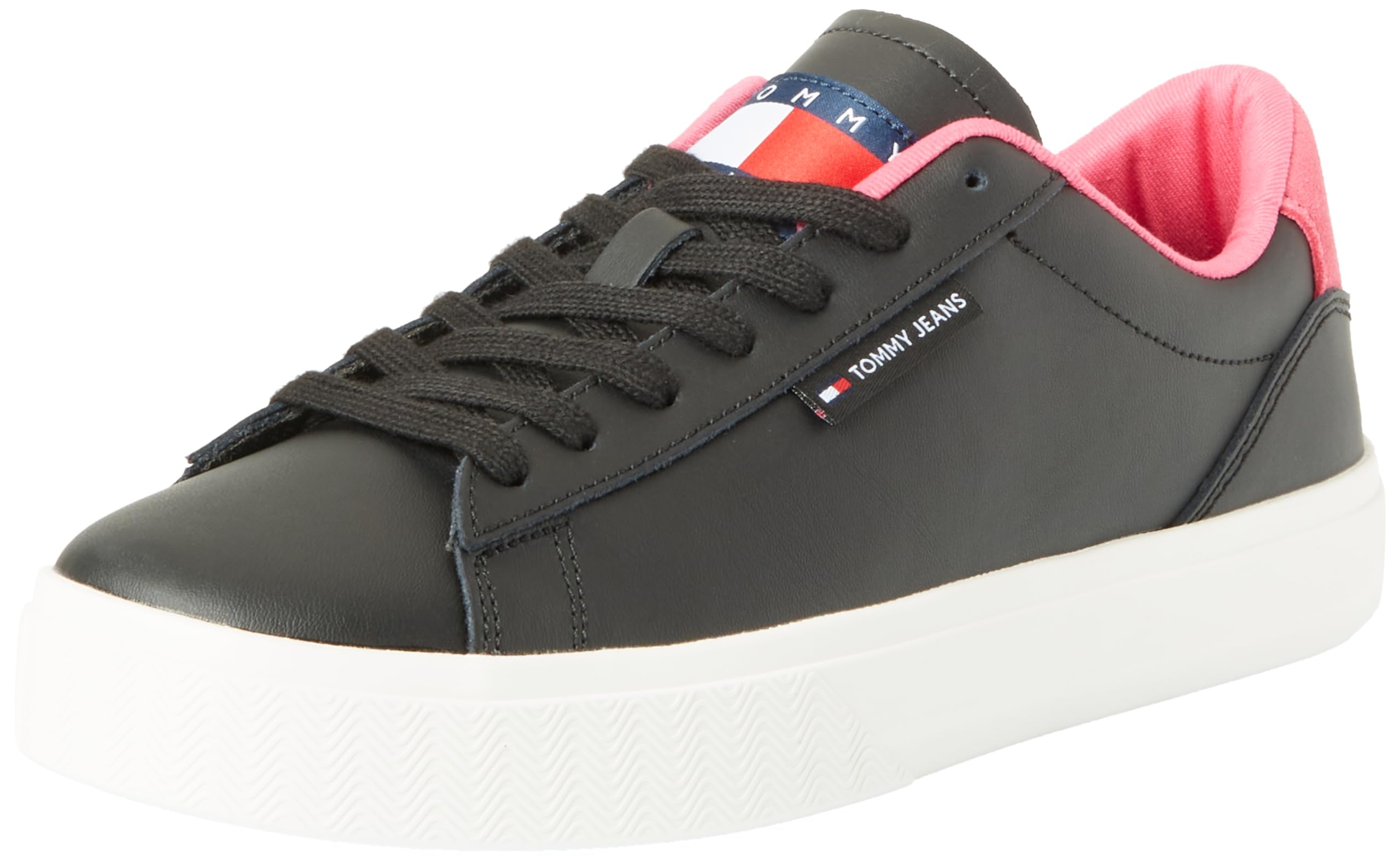 Tommy Hilfiger Tommy Jeans Zapatillas para Mujer Sneaker con Suela Cupsole, Beige (Bleached Stone), 38