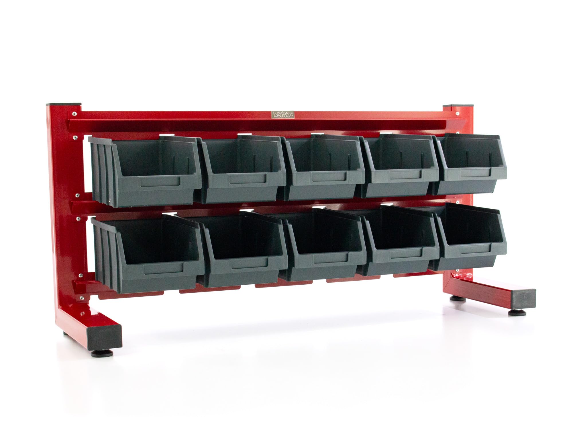 Bentatec® Stapelboxenregal 11 tlg mit Etikettenfach stabil stoßfest