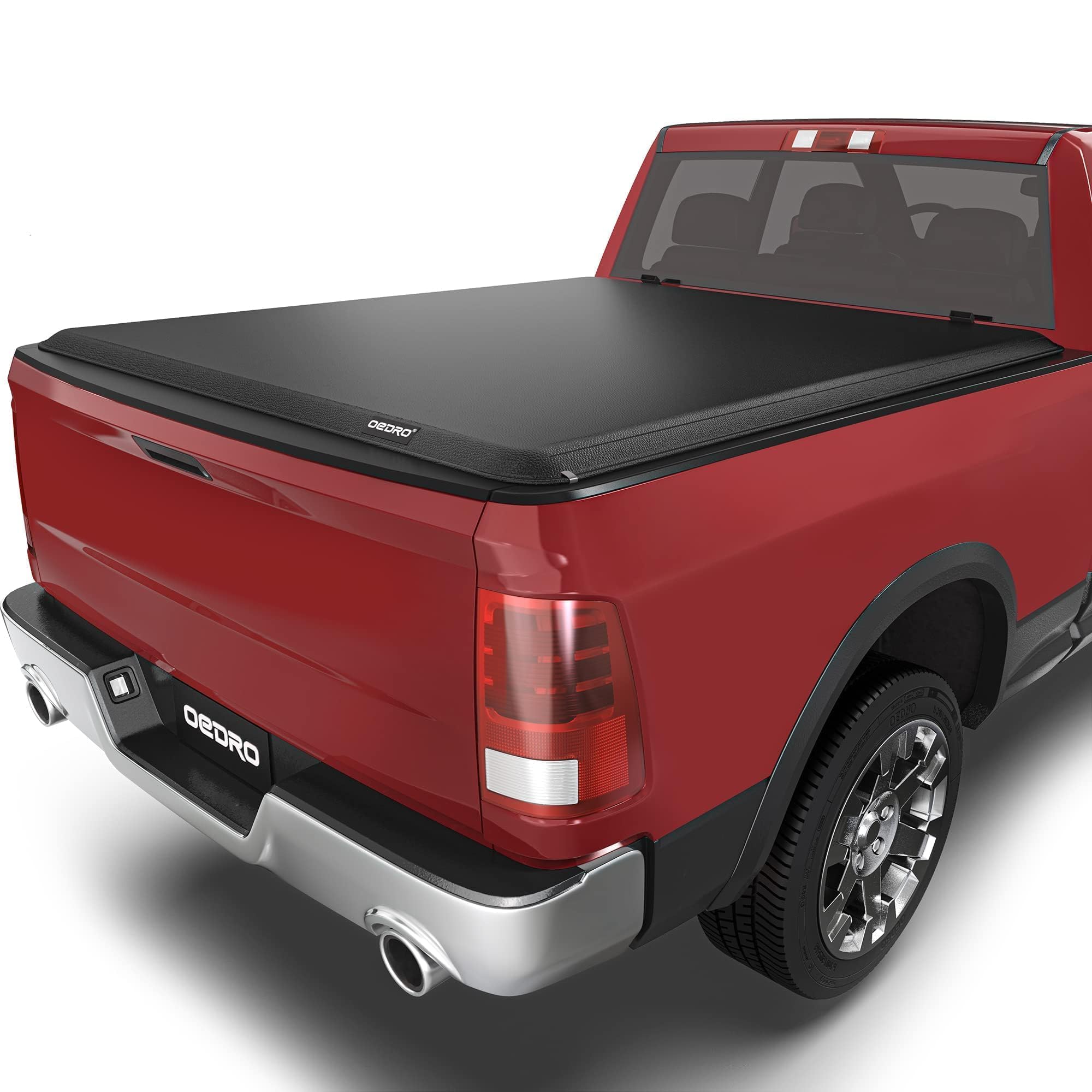 OEDRO Soft Roll Up Truck Bed Tonneau Cover Compatible with Dodge Ram 1500 New Body 2019 2020 2021 2022 2023 2024 2025 2026, 5.6ft Bed Without Rambox