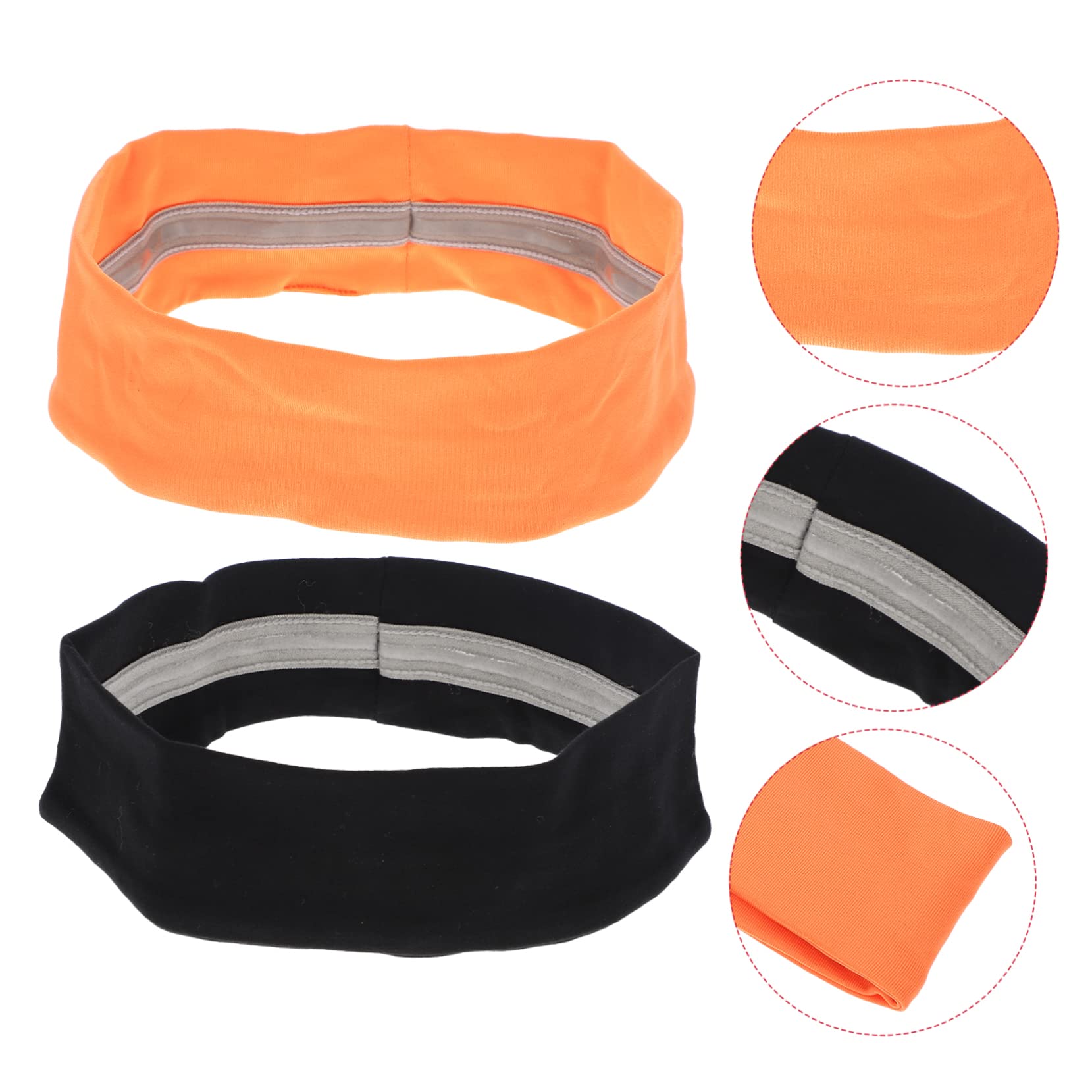 Happyyami 10pièces Bandeaux Élastiques Absorbants De Transpiration Lot de Tête Large pour Yoga Et Sports Accessoire Confortable Et Pratique pour Femmes Et Hommes