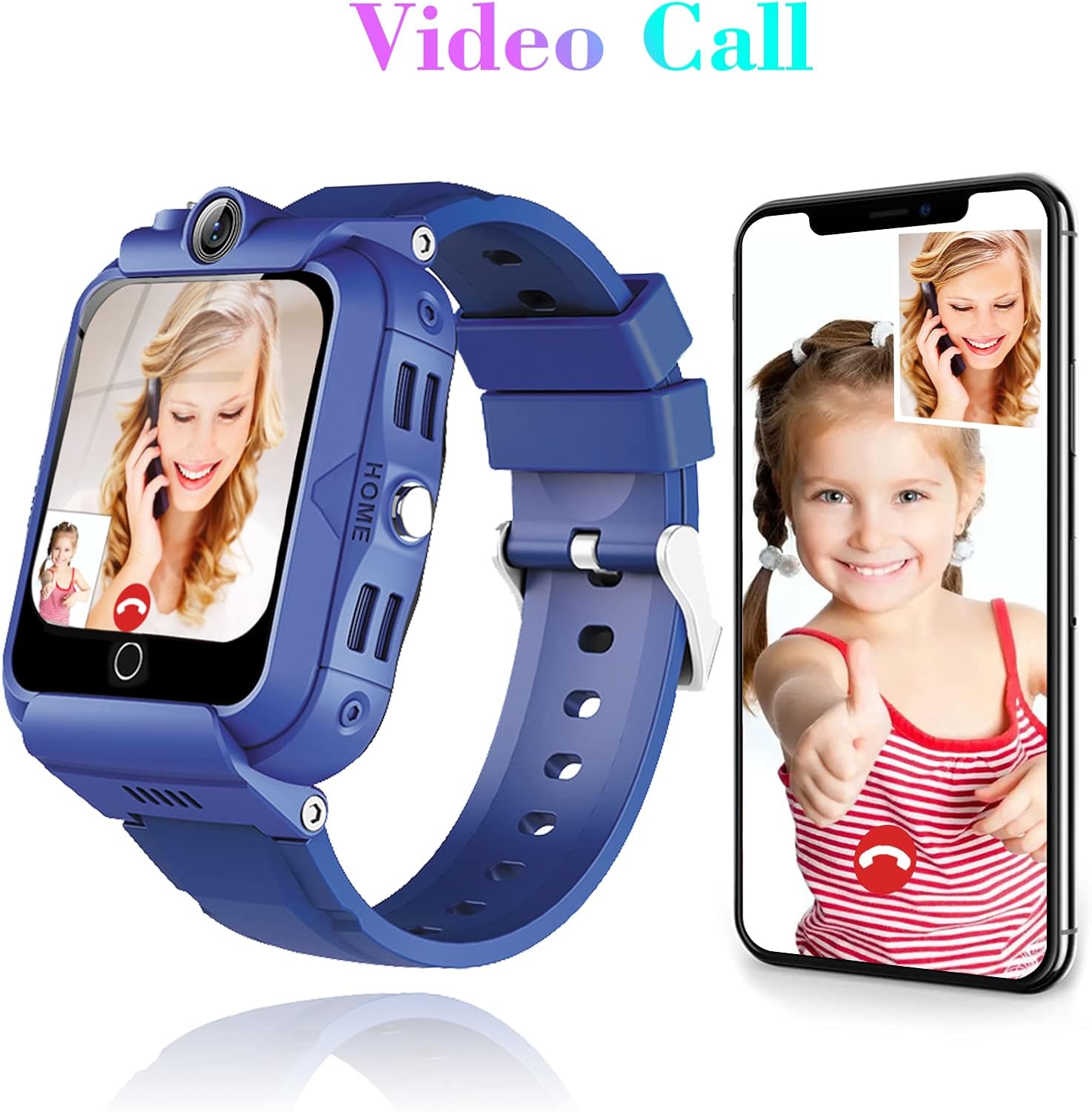 DDIOYIUR Bambini Smartwatch 4G GPS con WIFI, Chat Video, Bluetooth, SOS,SMS,Telefono,Chat Vocale,Pedometro, Due telecamere, Musica. Orologio intelligente per bambini sono regali per ragazzi e ragazze DDIOYIUR Bambini Smartwatch 4G GPS con WIFI, Chat Video, Bluetooth, SOS,SMS,Telefono,Chat Vocale,Pedometro, Due telecamere, Musica. Orologio intelligente per bambini sono regali per ragazzi e ragazze