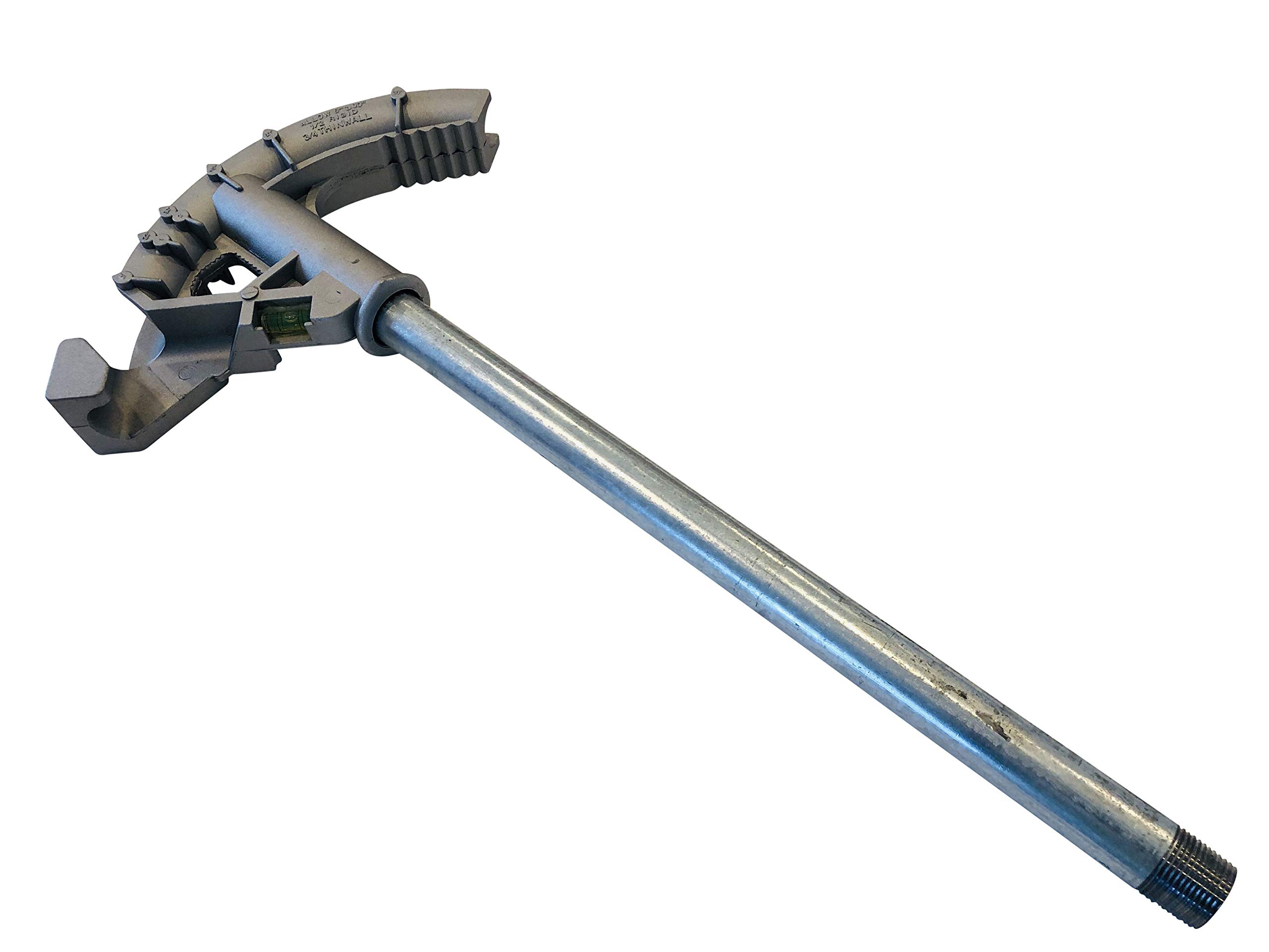 1/2" Rigid and 3/4" Thin Wall Conduit Hand Bender (30" Galvanized Handle)