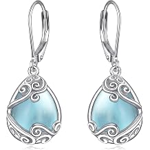 Teardrop Tree of Life/Filigree Earrings for Women Dangle Leverback Earrings Jewelry Gift Anniversary For Her