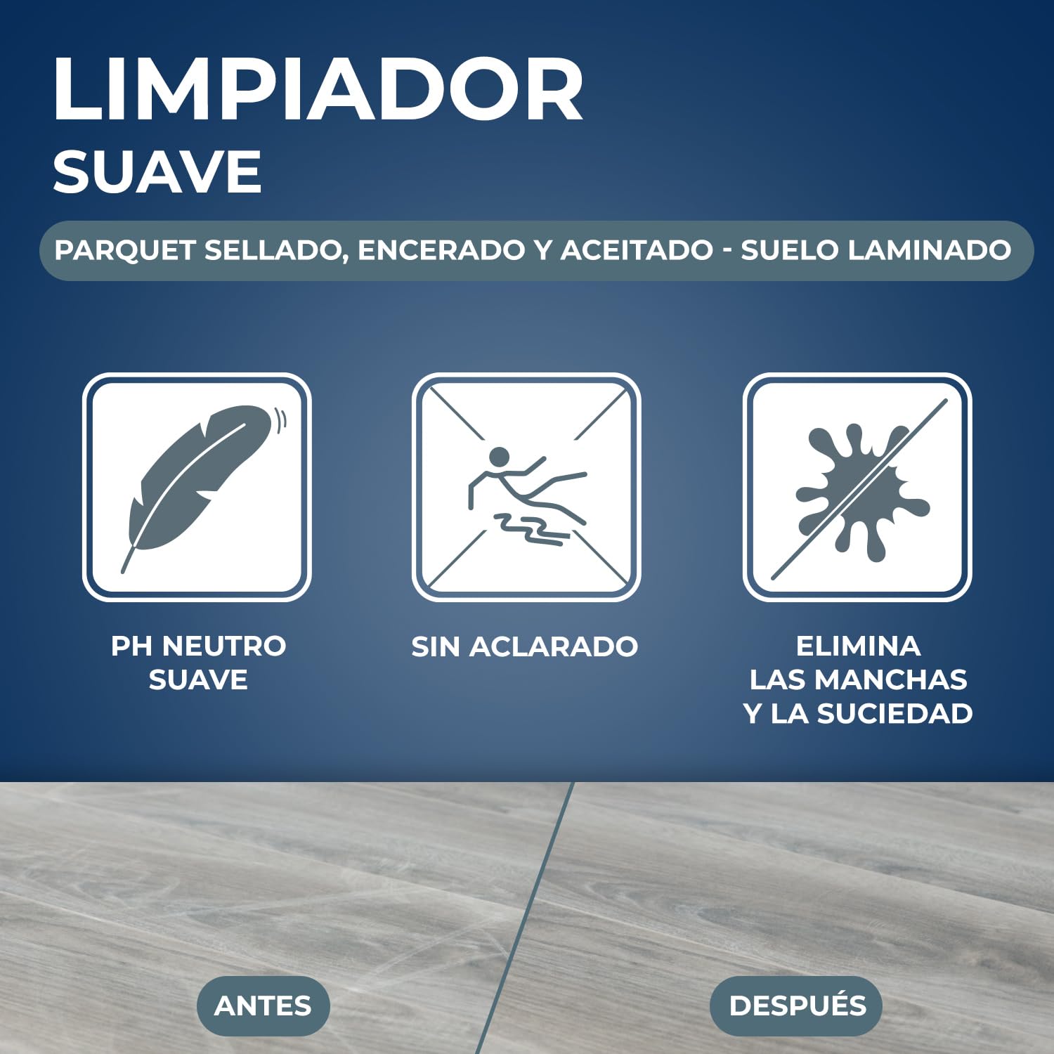 STARWAX Limpiador suave para parquet y suelos laminados 1L