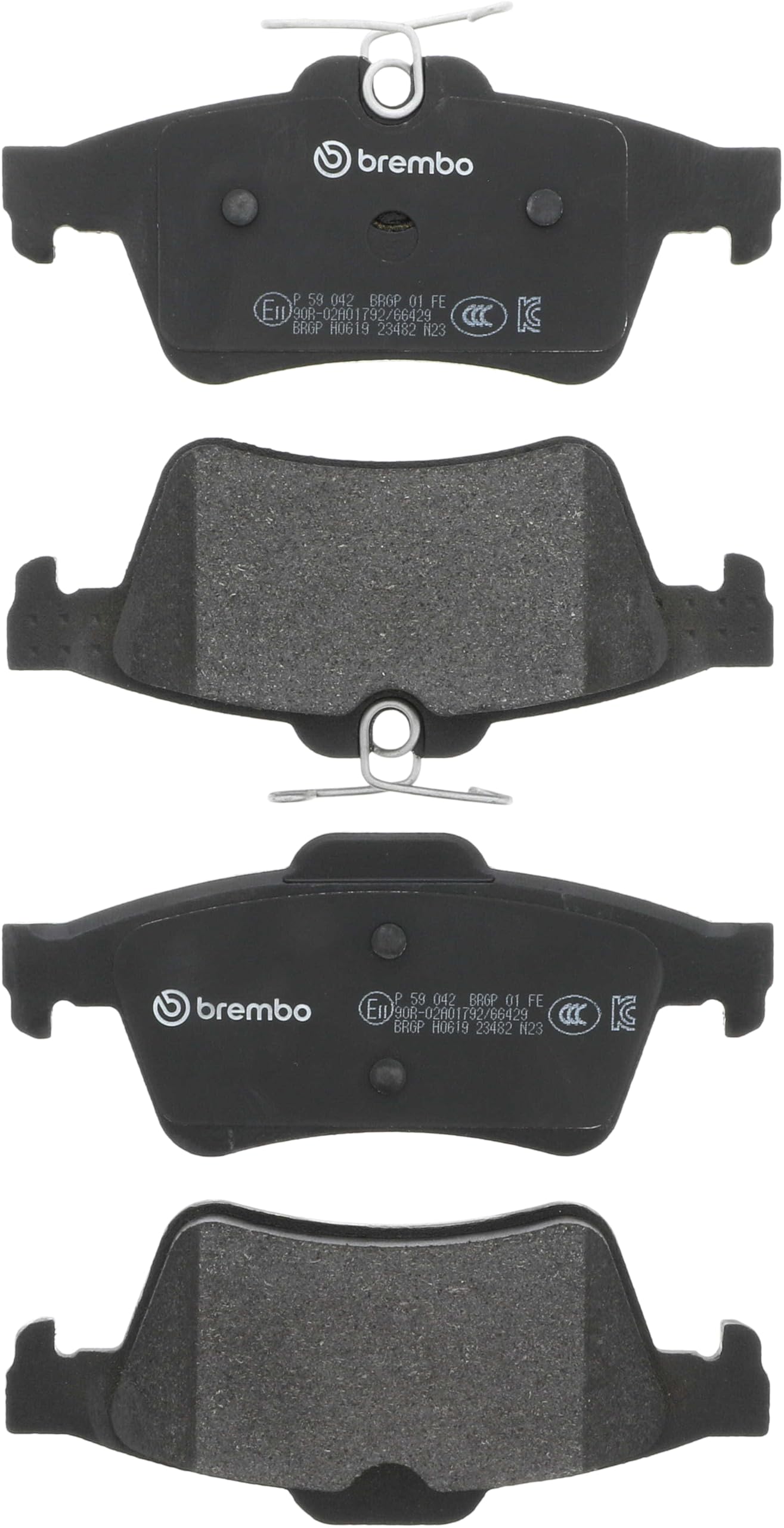 Brembo Rear Brake Pad Set (2 Wheels on 1 Axle) P 59 042 / P59042