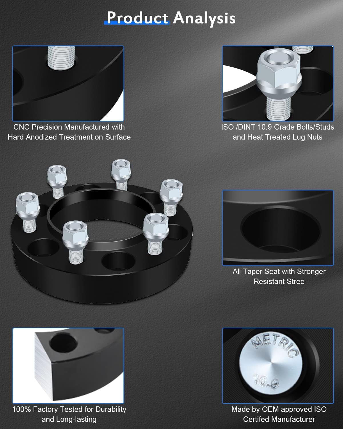 ECCPP 4PCS 6x139.7 Wheel Spacers Hubcentric 1.25" 6x5.5 to 6x5.5 6x139.7mm fits for Toyota for tacoma 02-2021 | for tundra 00-06| for 4 Runner 96-2021