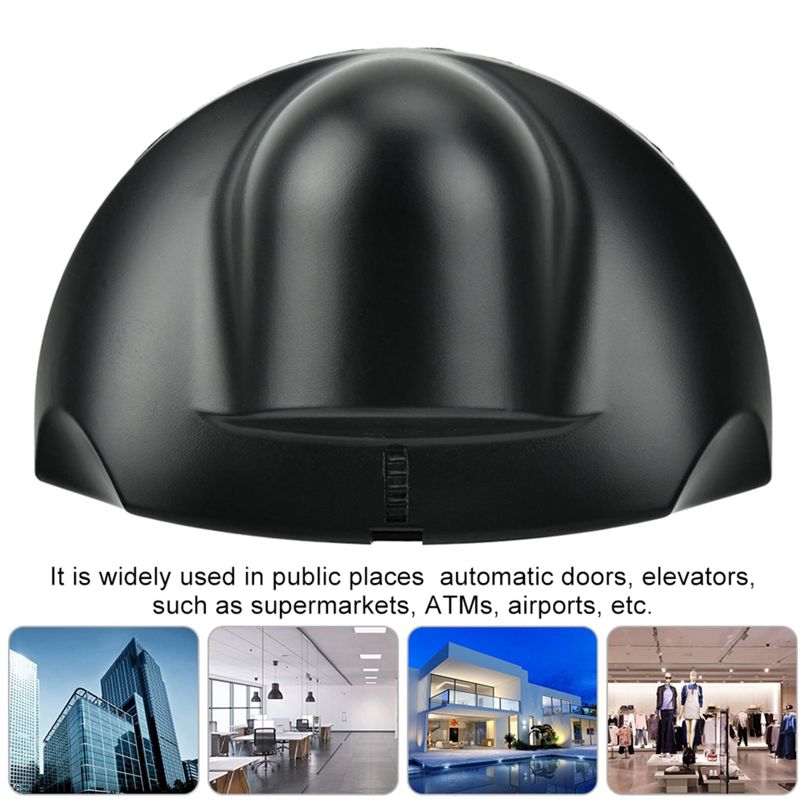 FLEXMAN 12~24V Universal Microwave Motion Sensor Detector, 24.125Ghz Automatic Door Microwave Motion Sensor, Auto Electric Commercial Opener Detector for Elevators Supermarkets