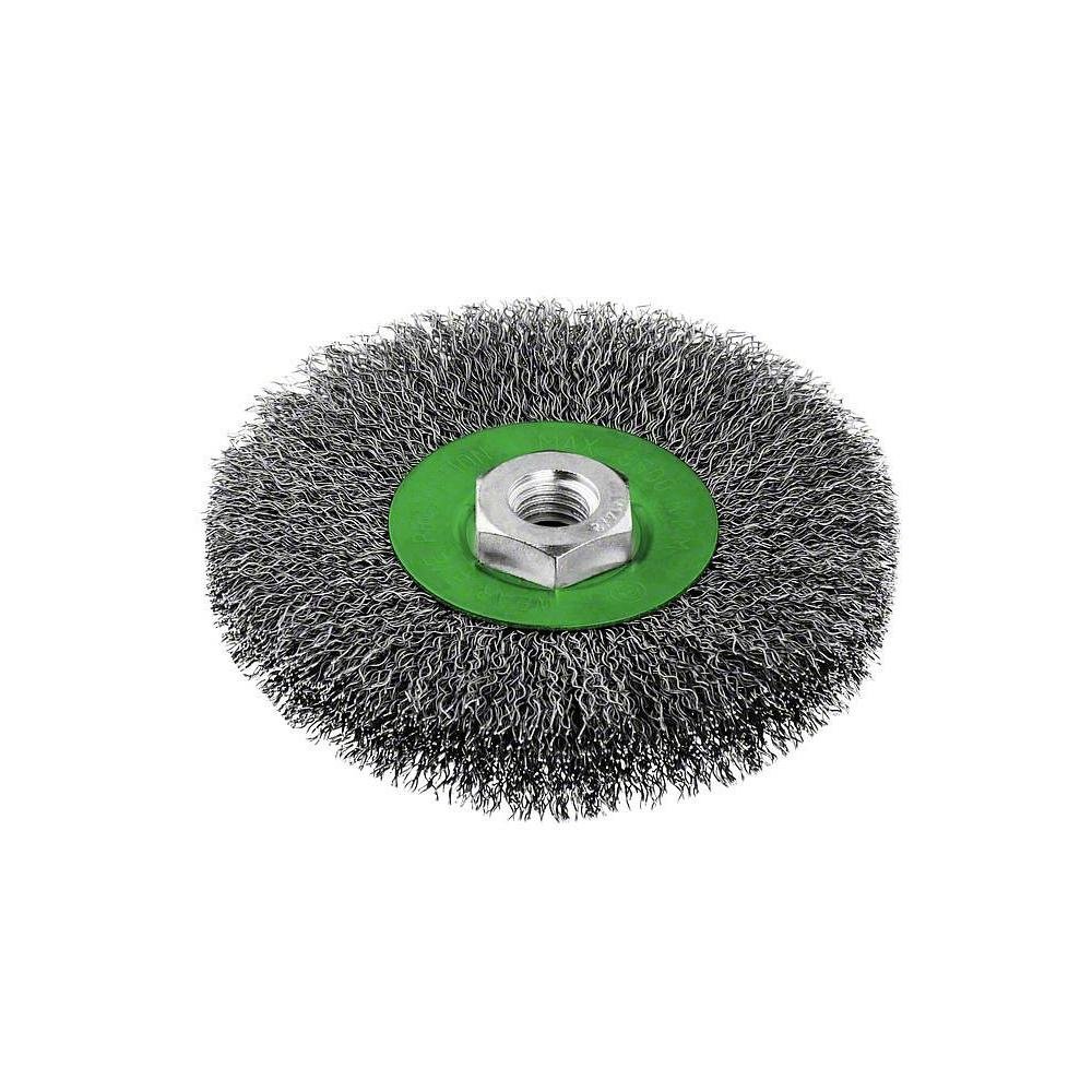 Bosch Bosch 1x PRO Stainless Steel Longlife Wire Wheel, Crimped Wire for Large Angle Grinder and M14 Thread (for Non-ferrous metals, S