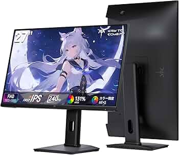 Amazon.co.jp: KEY TO COMBAT 27 インチ ゲーミングモニター (240Hz