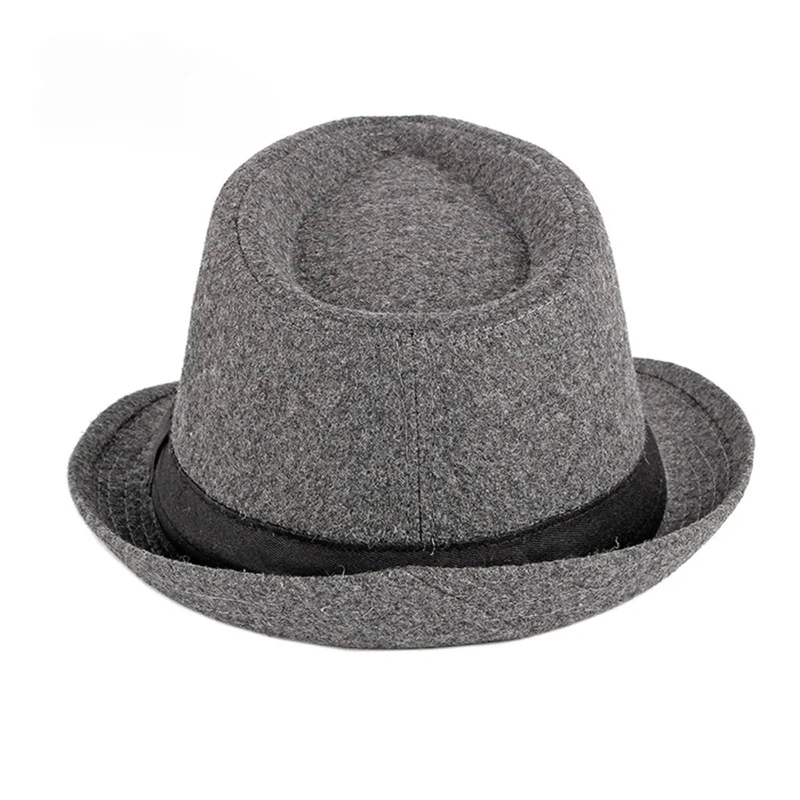 Zylinder Unisex Filz Jazz Hüte Männer Eimer Hut Wolle Fedoras Herbst Winter Herren Caps FüR Party