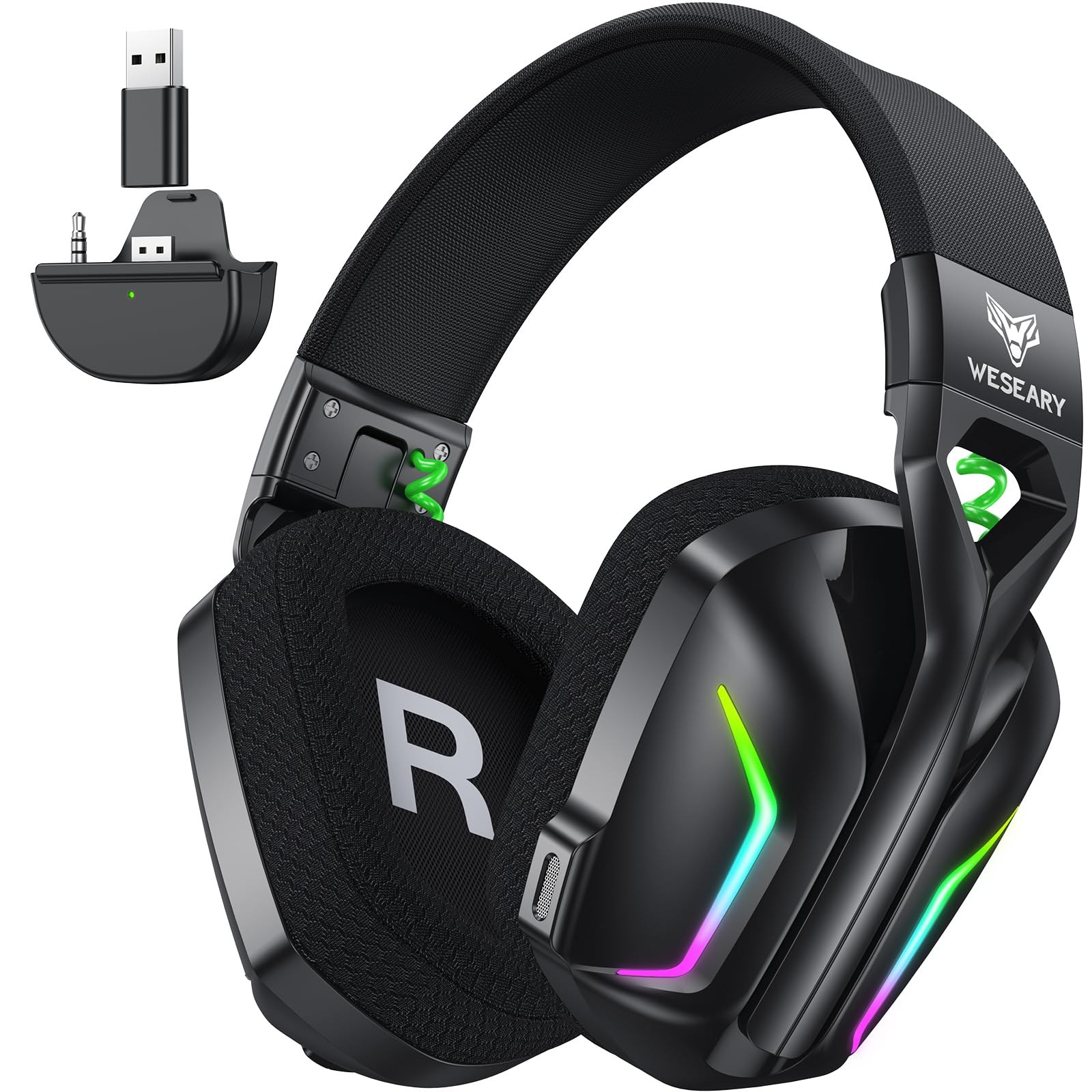 WESEARY Wireless Gaming Headset for Xbox Series X|S, Low Latency-80Hr