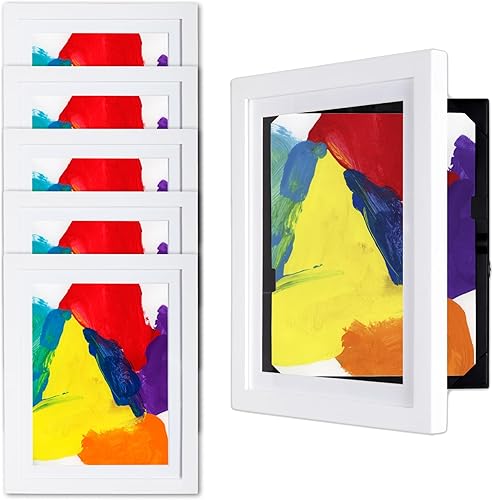 Li'l Davinci Armario de arte, almacena hasta 50 piezas de arte de 8.5 x 11 pulgadas, dimensiones exteriores del marco de madera de 11.75 x 14.75