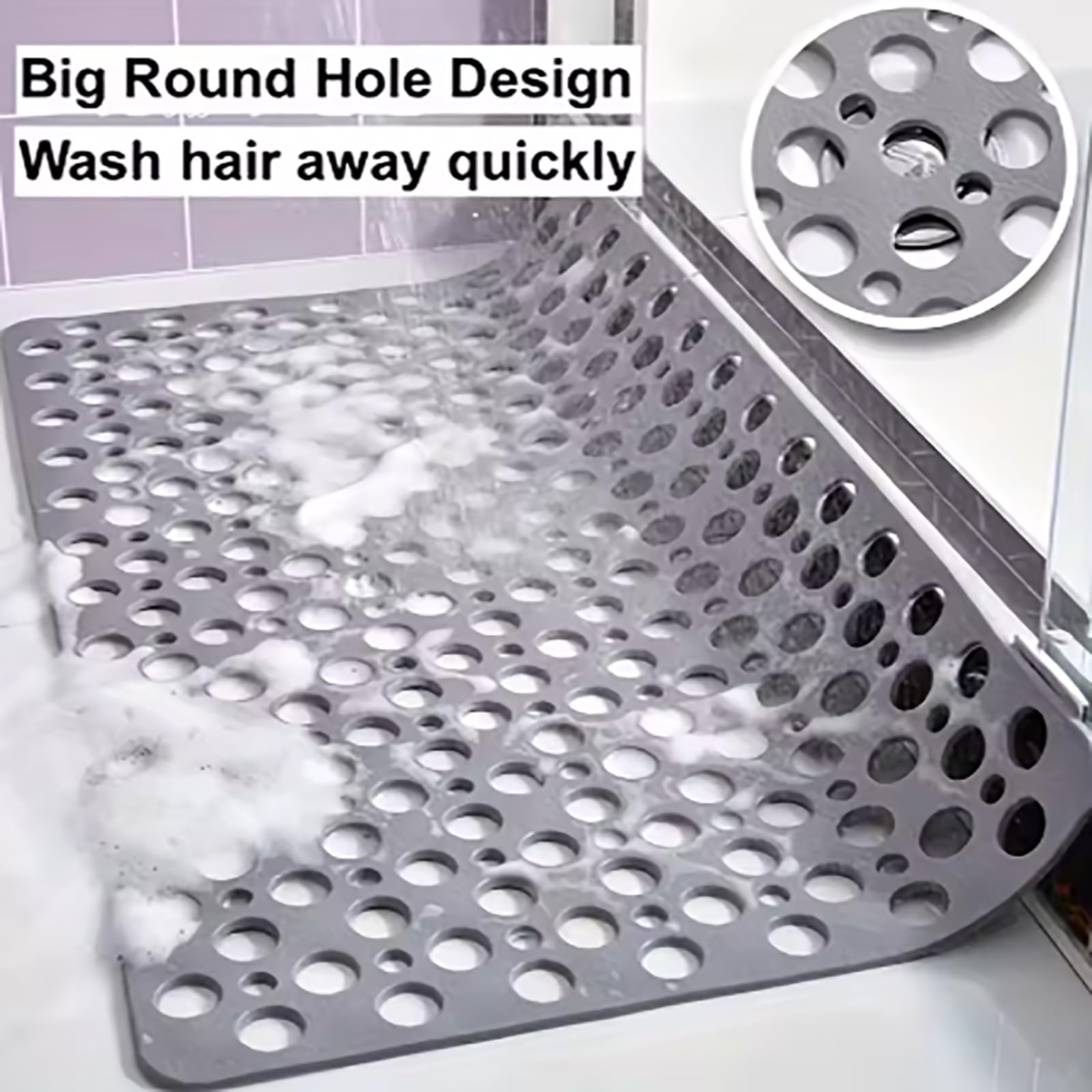 Generico Tappeto Bagno PVC Antiscivolo Rapido Massaggio per Bagni E Vasche da Bagno