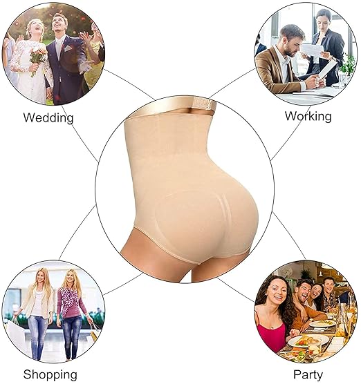 ANESHA Wire Sculpted Sophistication Butt Shaper Solutions for Women Pack of 1 (Fits 30-34 Waist Size) Skin Color