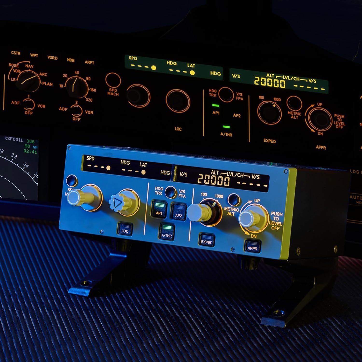 MiYee Wingflex A320 FCU CUBE Flight Simulator Control Unit A320 Panel Game Simulator Plug-and-Play Real Aircraft Feel