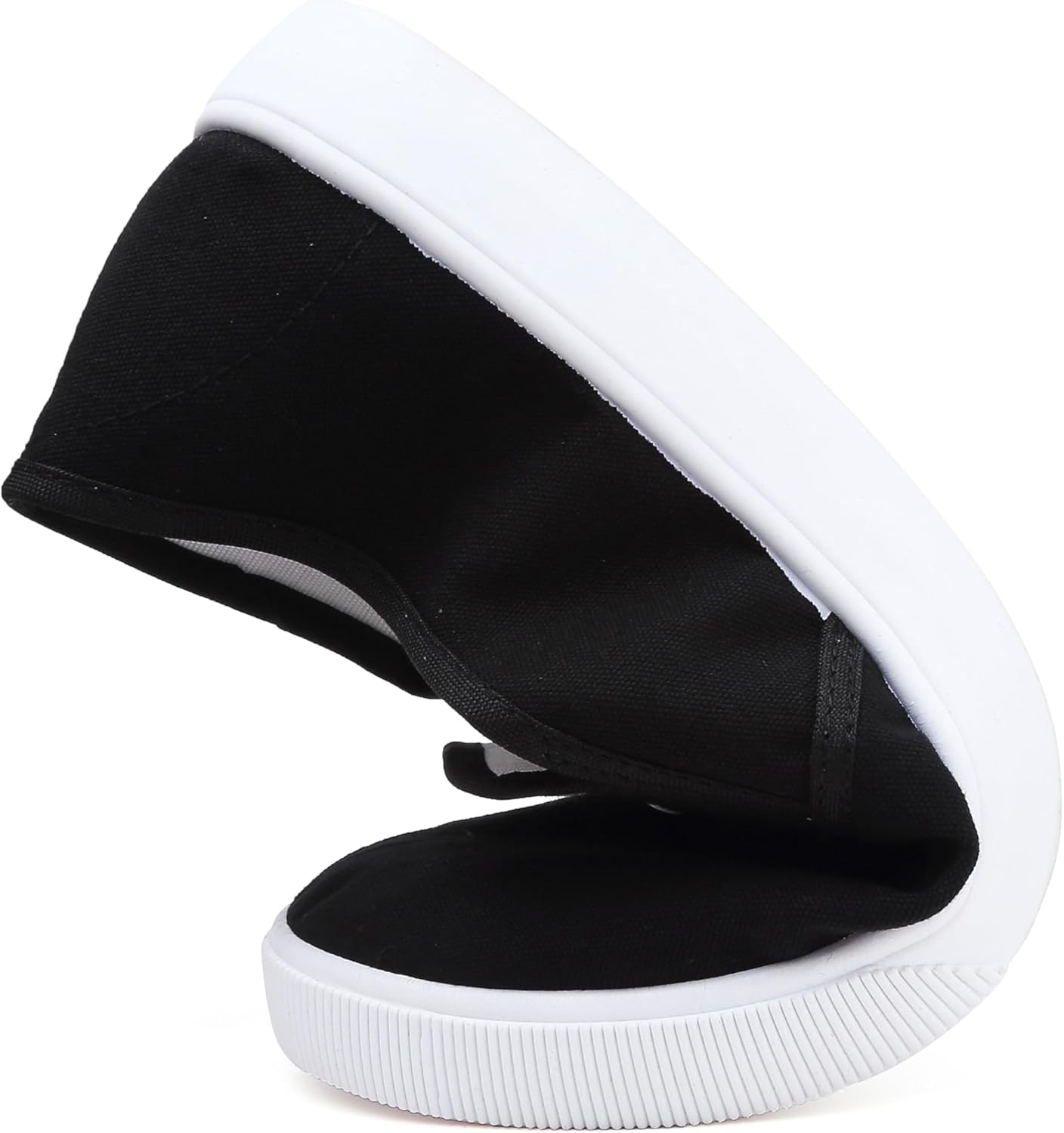 Womens White Canvas Sneakers Lightweight Lace Up Fashion Comfortable Canvas Shoes Low Top Slip On Casual Tennis Walking Shoes Women Footwear - Image 6