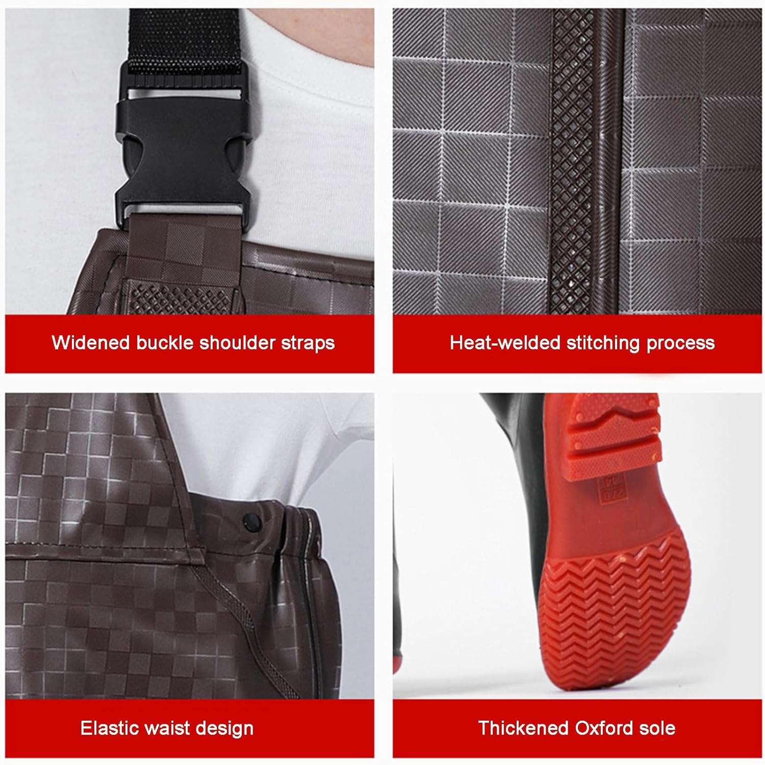 Fishing Breathable Waders for Men Women, Durable Waterproof Neoprene Stocking Foot Fishing Chest Waders, for Duck Hunting