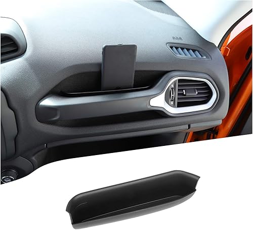 JeCar Bandeja de almacenamiento con asa de agarre para Jeep Renegade, organizador de almacenamiento para Jeep Renegade 2015-2023