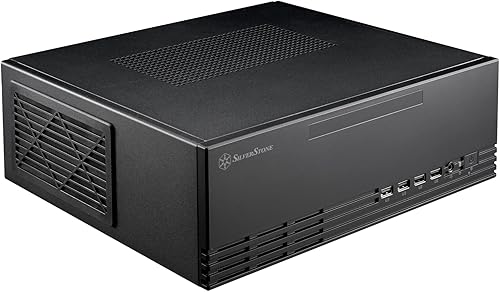 SilverStone Technology Milo 11 Slim & Compact Micro-ATX enclousre para oficina o cine en casa, requiere TFX PSU (se vende por separado), SST-ML11B
