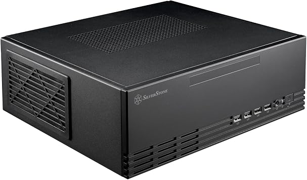 Silverstone Technology Milo 11 Slim & Compact Micro-ATX enclousre for Office or Home Theater, Requires TFX PSU Sold Separately, SST-ML11B