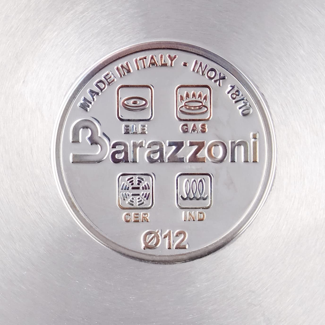 Barazzoni, My Pot, Bollilatte ø12cm, Acciaio Inox 18/10, Capacità 1,25lt, Triplo fondo adatto anche per Induzione, Made in Italy