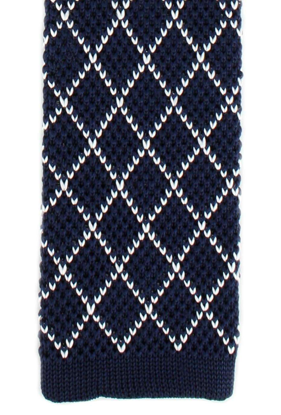 Michelsons of London Skinny Diamonds Silk Knitted Tie