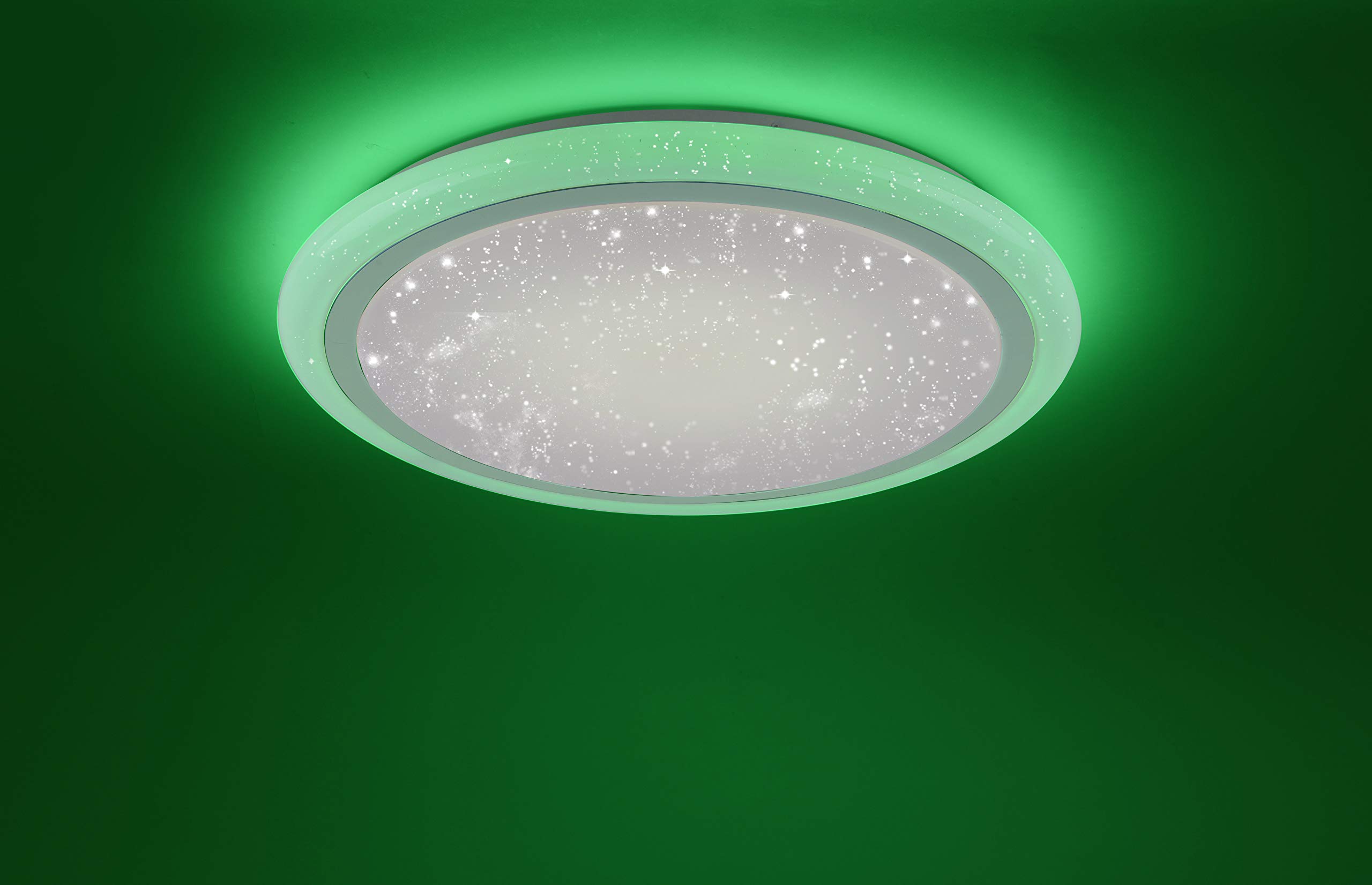 LeuchtenDirekt LED Deckenlampe Sternenhimmel-Optik, rund 60cm Ø dimmbar