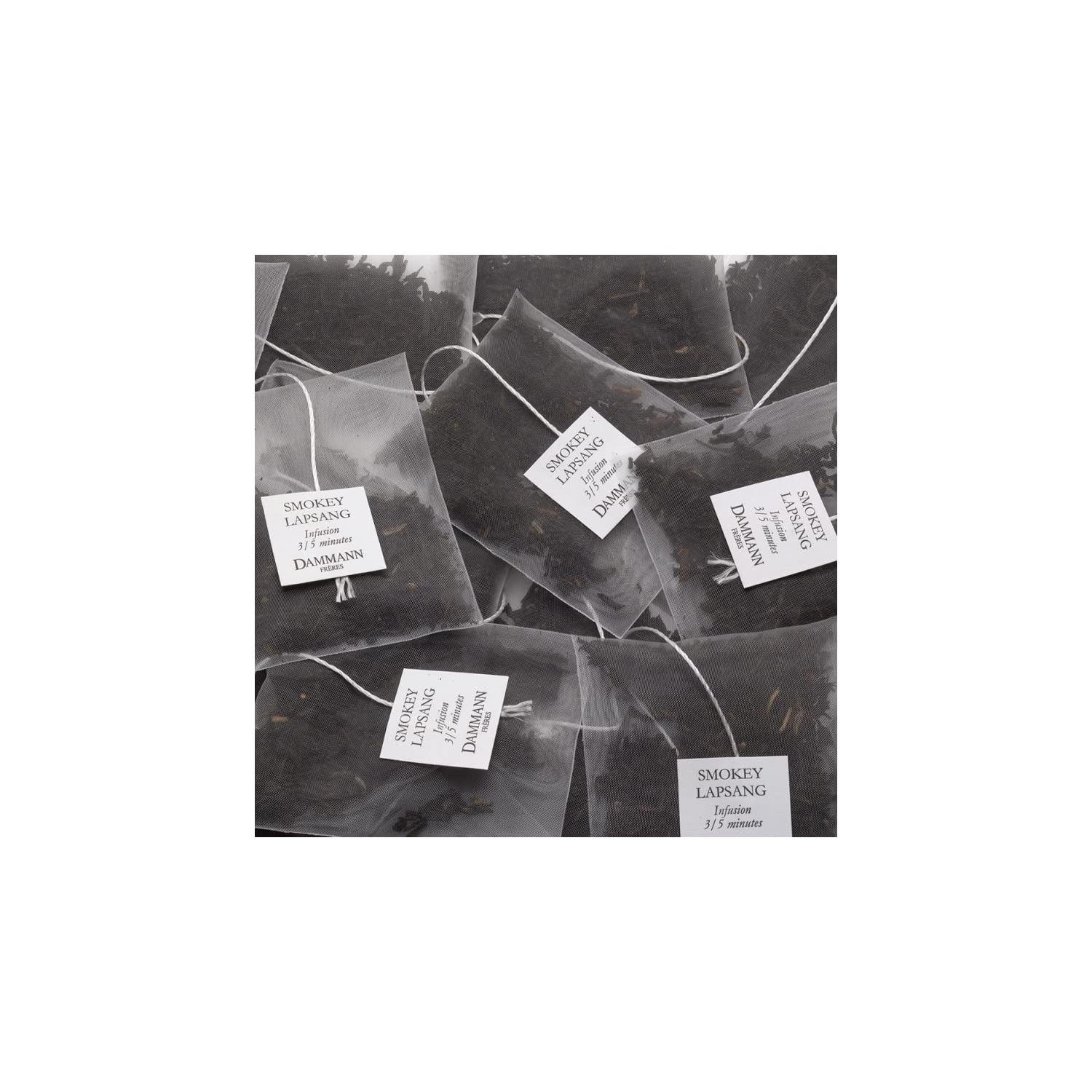 Dammann Frères | Lapsang Souchong Puro | Tè Nero Cinese Affumicato - 24 Bustine di Tè (48 Gr) | Tè Bustine Confezioni | Affumicato Lapsang