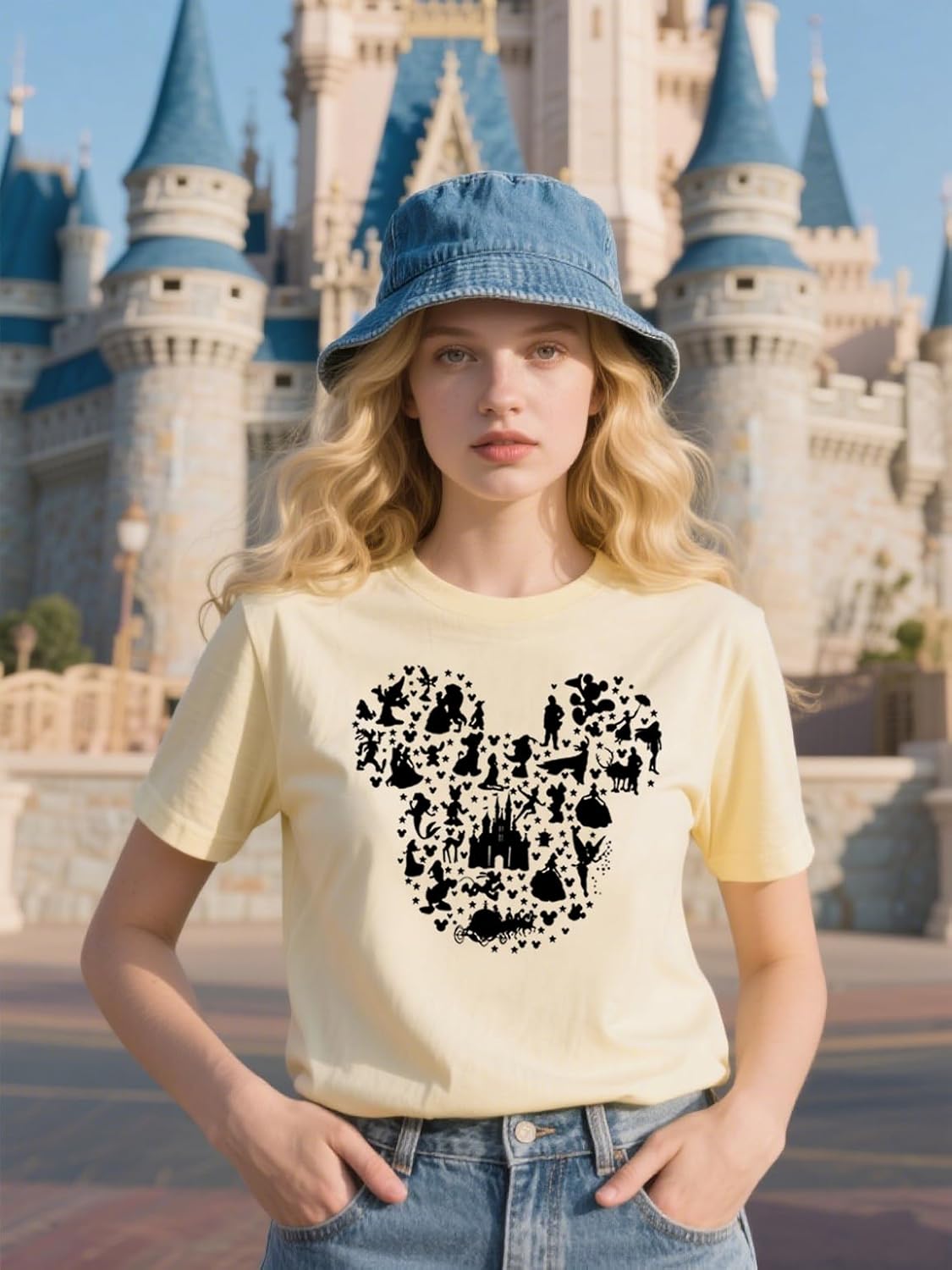 Women Magic Kingdom Castle Shirt Castle Fairy Graphic Tee Women Casual Vacation Holiday Short Sleeve Tee Top - Image 4