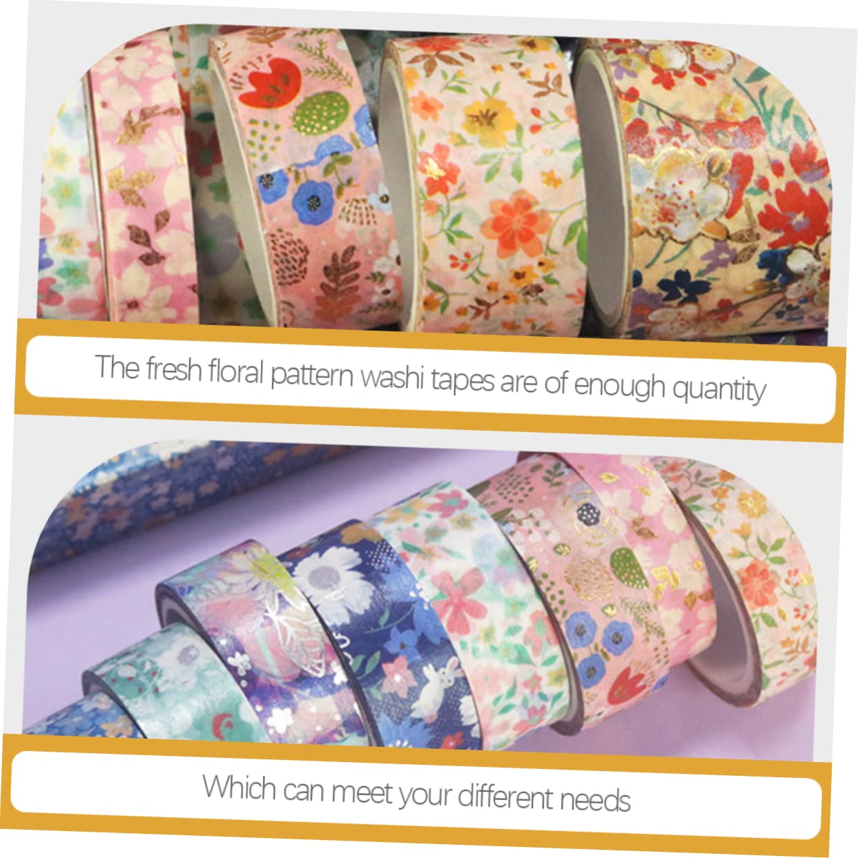 TEHAUX 45rollos Cinta Washi Floral para Scrapbooking De Cinta para Manualidades para Decoraciones y Proyectos De